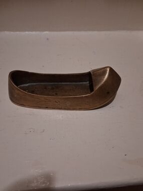 Vintage Brass Slipper Shoe Ashtray/Trinket Dish/Incense Holder